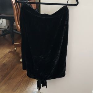 Dolce & Gabbana Crushed Velvet Pencil Skirt